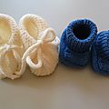 Deuxième modèle : chaussons pour bébé facile à faire