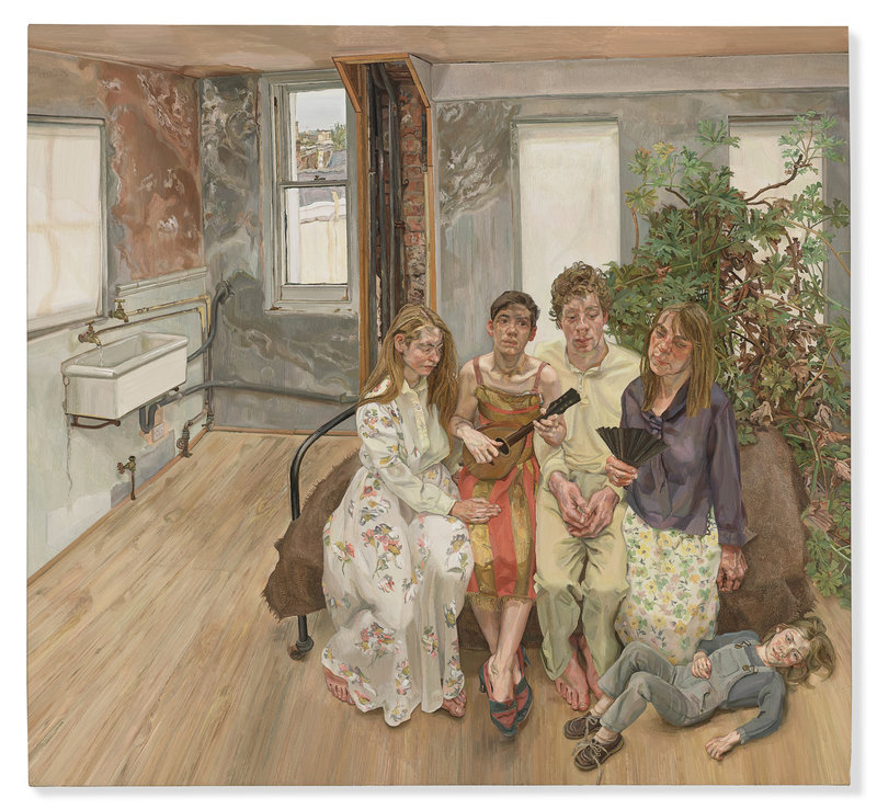 Lucian Freud, Large Interior, W11 (after Watteau)