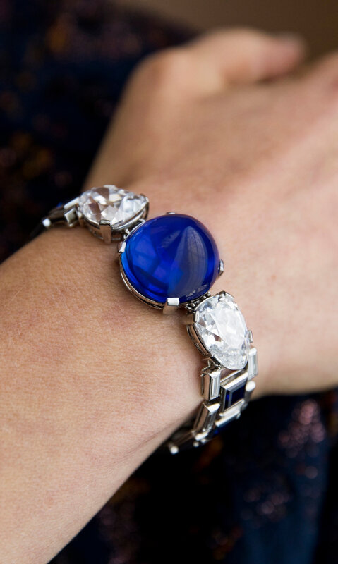 Sapphire and diamond bracelet, Cartier, 1927 - Model -Magnificent Jewels and Noble Jewels Sotheby's Geneva 13 November 2019