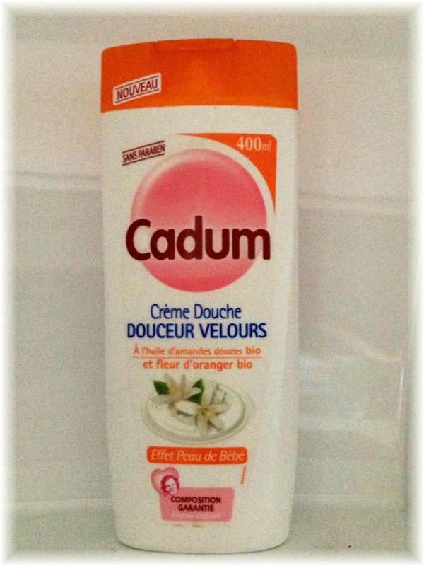 Cadum Crème Douche Douceur Velours Huile d’Amandes Douces Bio et Fleur de  Coton 400ml (lot de 3)