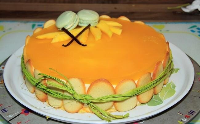Gateau Vanille Insert Mangue Le Blog De Cecile