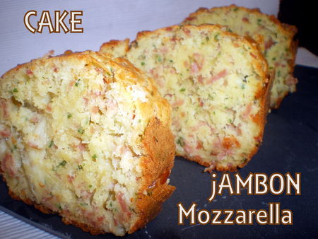 Cake Jambon Et Mozzarella Dans Vos Assiettes