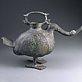 Wine vessel (zun) in the form of a goose, han dynasty, 206 b.c.e.-220 c.e. 