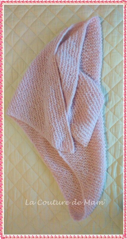 Châle Trendy rose poudré