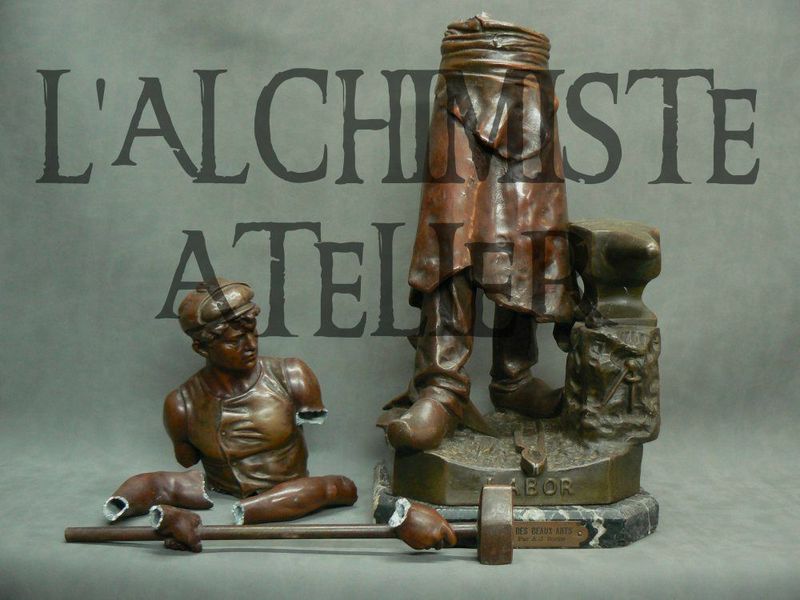 Restauration et Nettoyage d'un Lustre en Bronze doré L'ALCHIMISTE