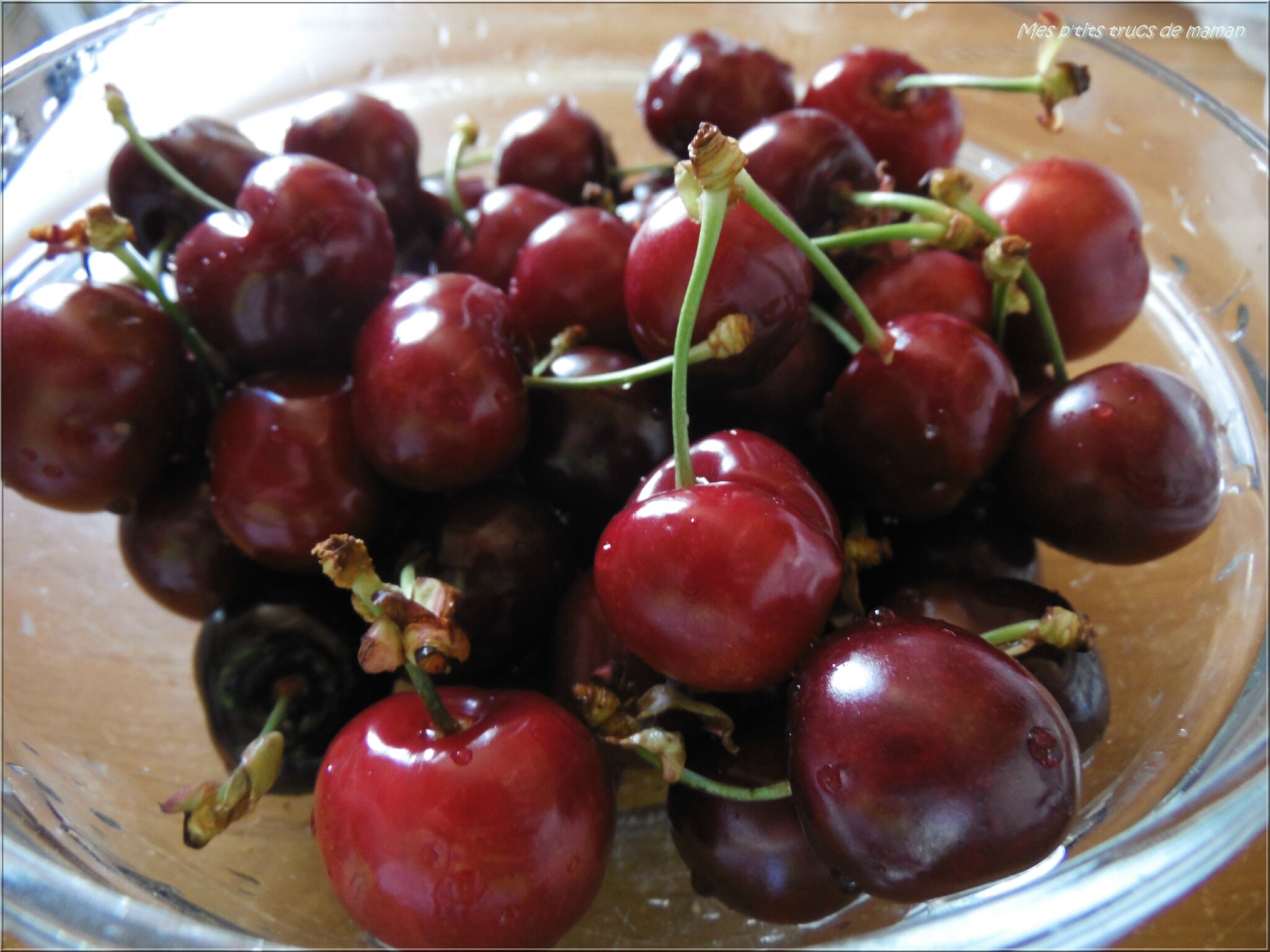 Compote cerisepomme Mes p'tits trucs de maman