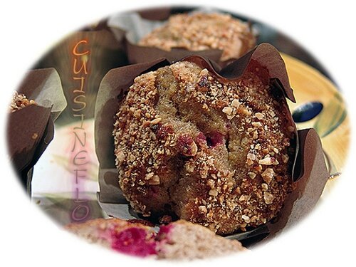  Muffins aux canneberges / Bananes sans gluten ni lait de Cuisineflo 