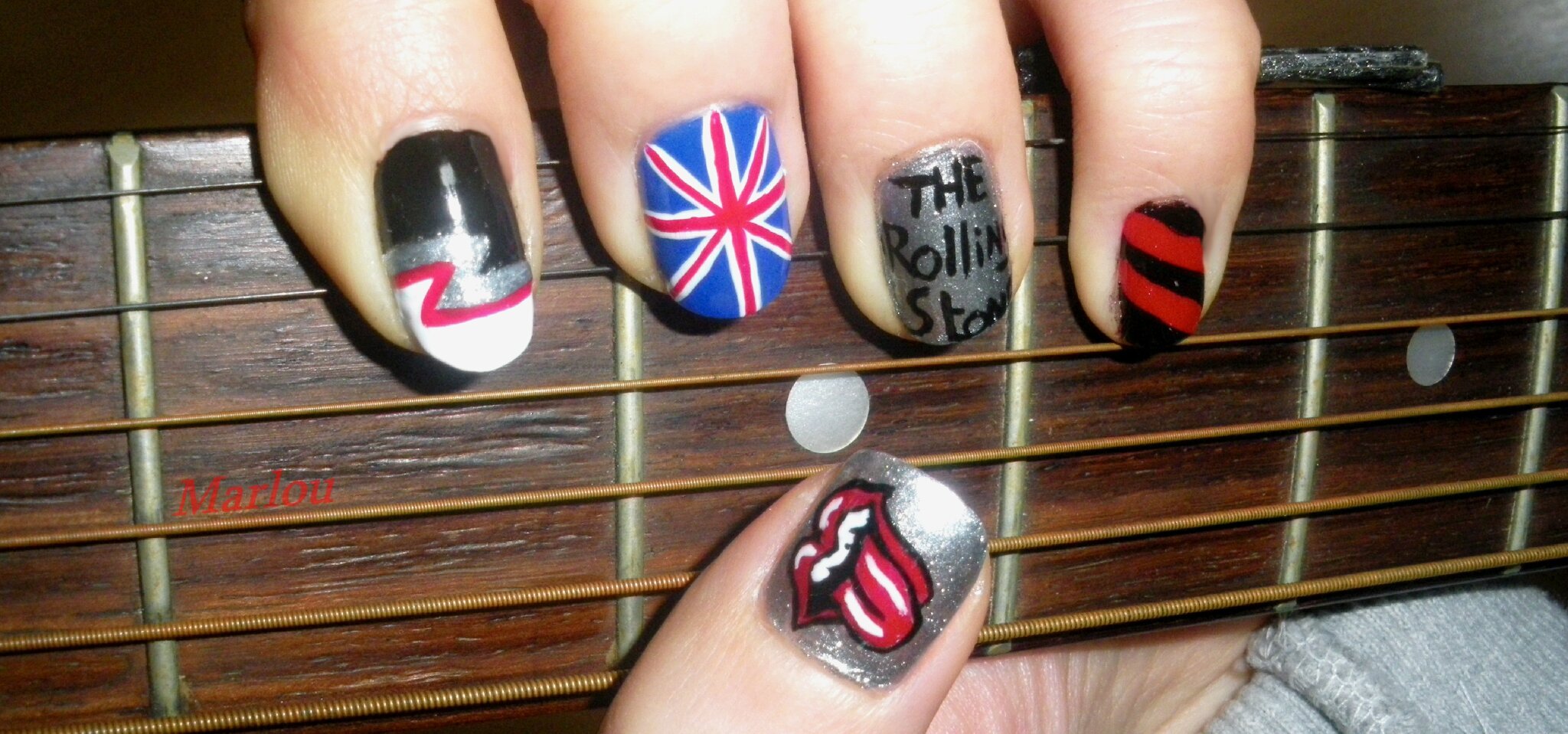 Rolling Stones Nail Art Stickers - wide 2