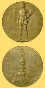 Médaille bronze JO 1920 Anvers V