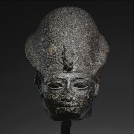 A Granite Head of Ramesses II wearing the Blue Crown, 19th Dynasty ...