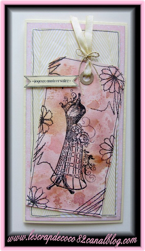 Carte Joyeux Anniversaire Couture Le Scrap De Coco