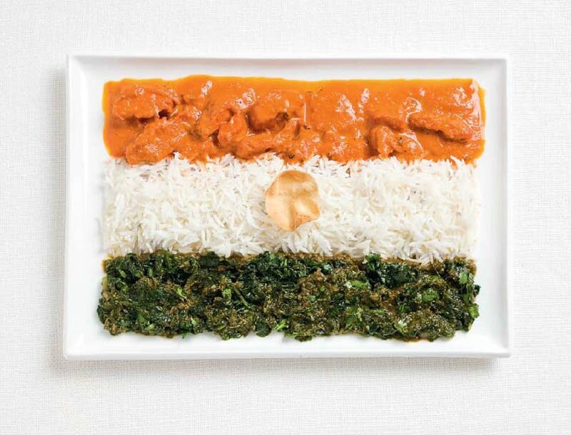 india-flag-made-from-food