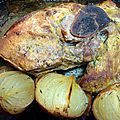 Rouelle de porc au cidre et oignons fondants