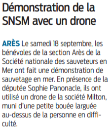 2021 09 27 SO Démonstration de la SNSM avec un drone