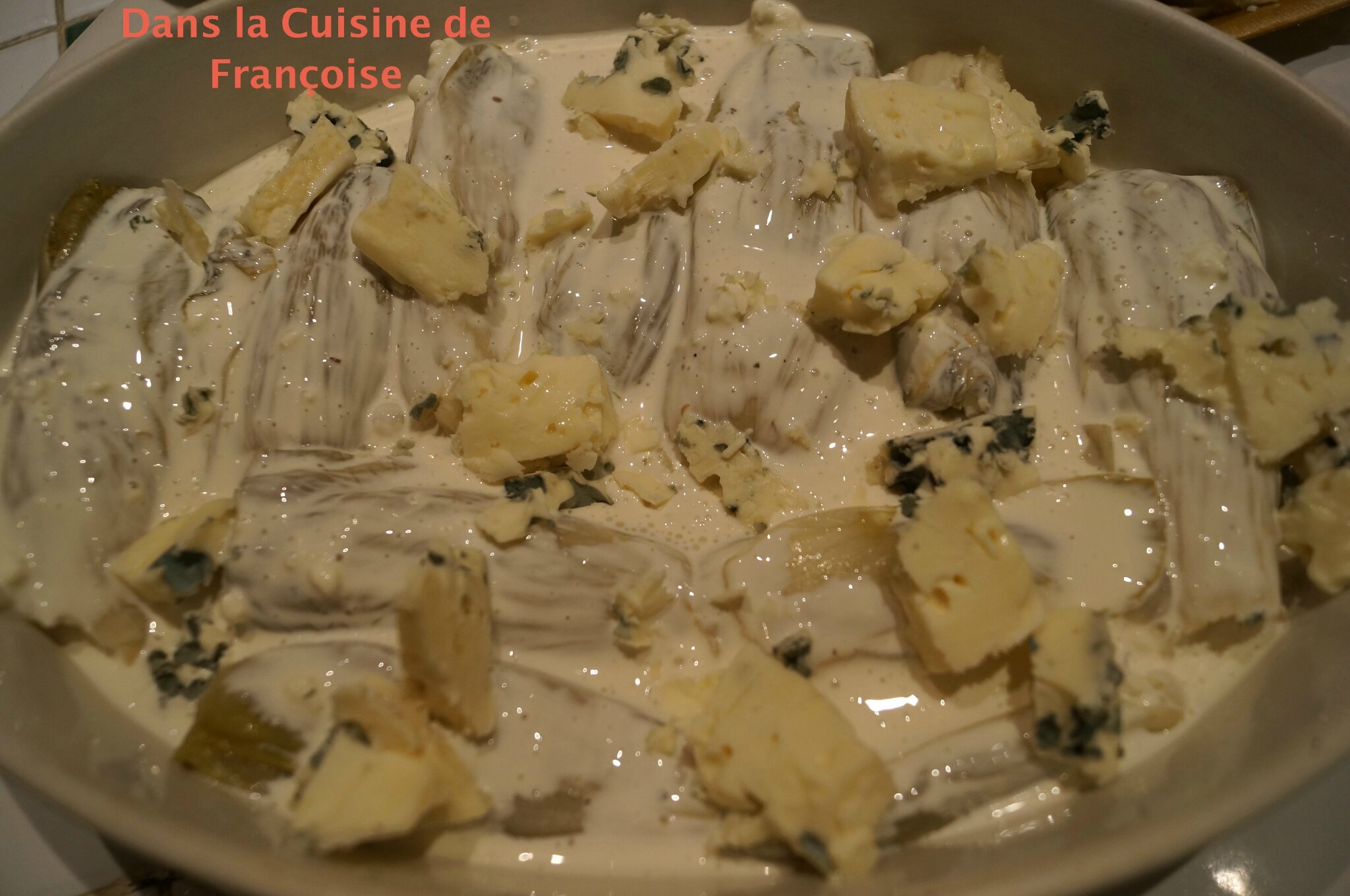 Gratin d'Endives au Lait de Soja Dans la Cuisine de Françoise