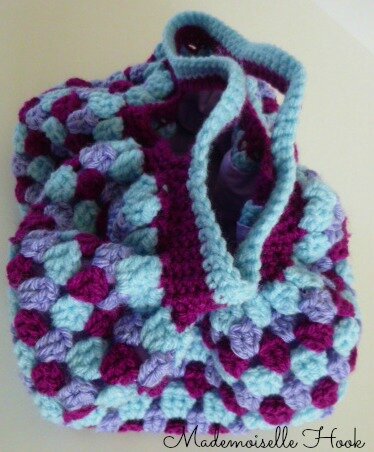 Mini sac boule violet 2