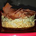 Cheese cake avocat saumon fumé