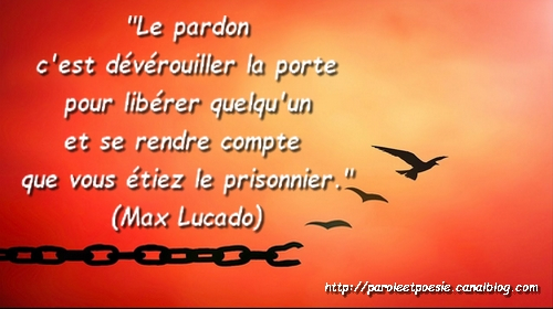 Pardon Max Lucado Citation Vois Et Viens