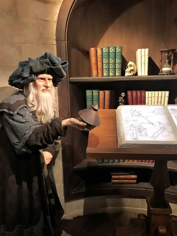Léonard de Vinci au Musée Grévin ©Kid Friendly