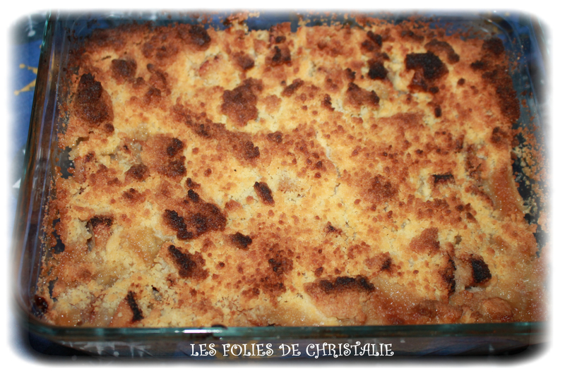 Crumble pommes bananes coings 6