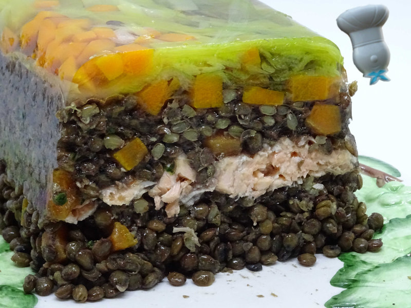 Terrine de lentilles au saumon Le Palais des Saveurs