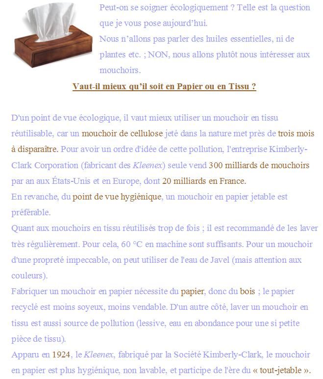 mouchoirs