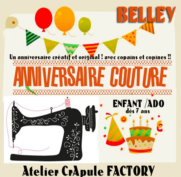 Anniversaire Couture Enfant Cadeau Original Creatif Avec Les Copains Et Copines A Belley Atelier Crapule Factory Crapule Factory