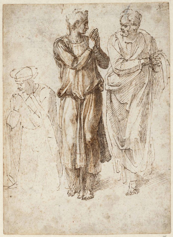 Michelangelo-drawings-A-022-Draped-Figures-696x953