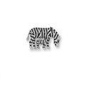 Black diamond 'zebra' brooch, michele della valle & pair of black diamond and jadeite 'panda' cufflinks