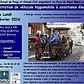 1 fév 2106 - démonstration véhicule hippomobile à assistance électrique - st gervais (74)