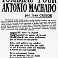 Cassou, machado, le patriote