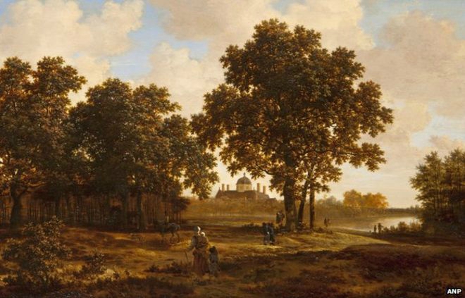 The Hague Forest with a View of Huis ten Bosch Palace is by 17th century Dutch master Joris van der Haagen