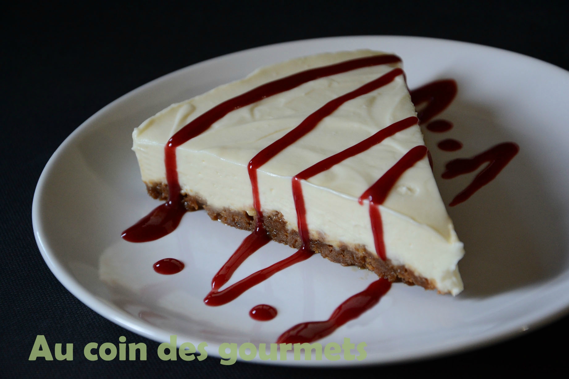 Cheesecake Speculoos Chocolat Blanc Coulis Framboise Au Coin Des Gourmets