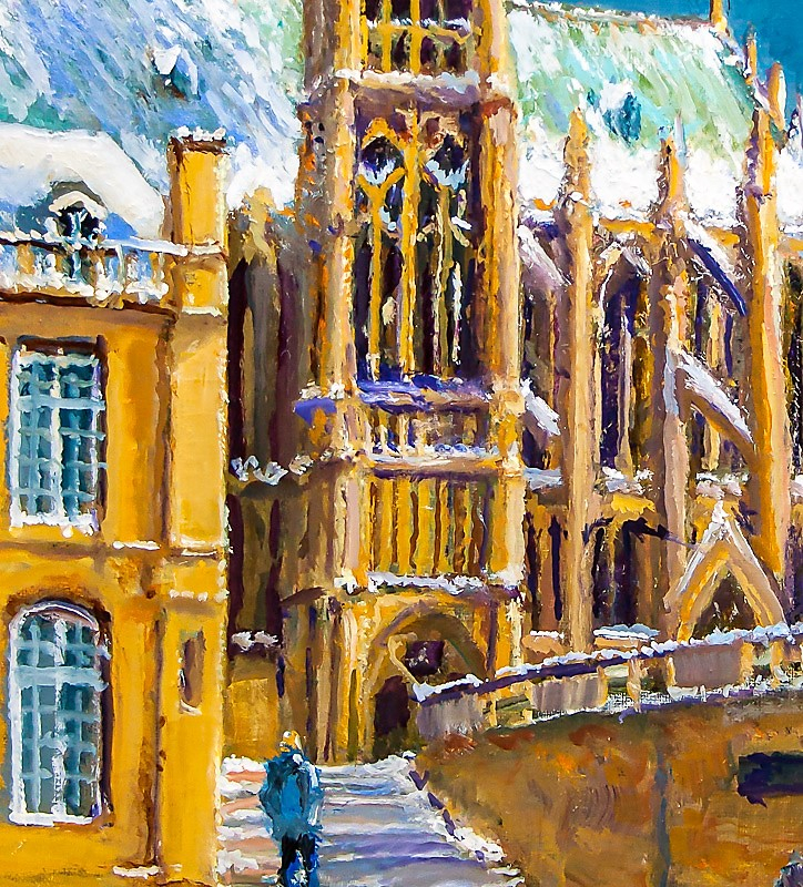 Sous un ciel de neige 41 x 33 Détails-5077