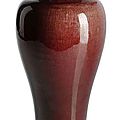 A langyao high-shouldered vase, china, kangxi period