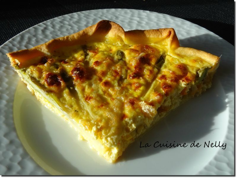 Quiche de Haddock et Asperges au Safran LA CUISINE DE NELLY