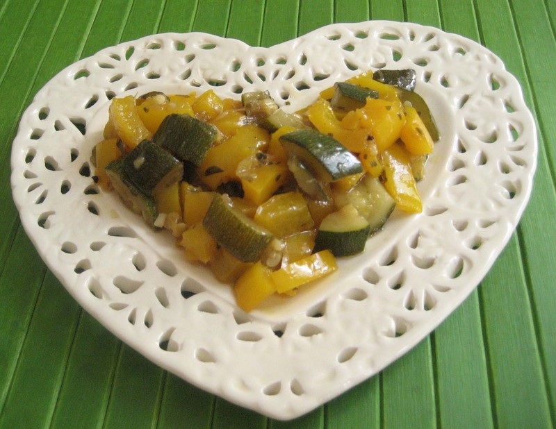 salade courgettes poivrons
