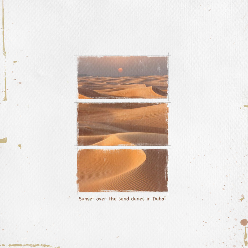 Sunset over the sand dunes in Dubaï-Jon Bower-1800