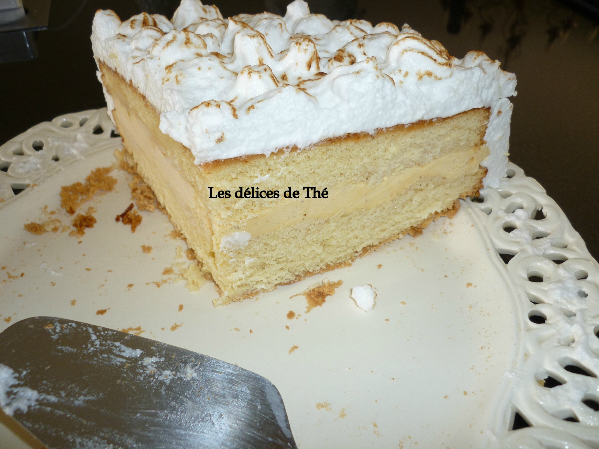 Gateau Glace Meringue A La Vanille Les Delices De The