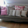 09/ sofa louis XV gris rose