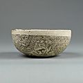 Bowl, stoneware of marbled clay, Cizhou ware, China, Northern Song dynasty, 960-1000