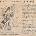 Réclame: pour le baptême de bleuette