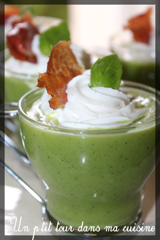 Capuccino courgettes
