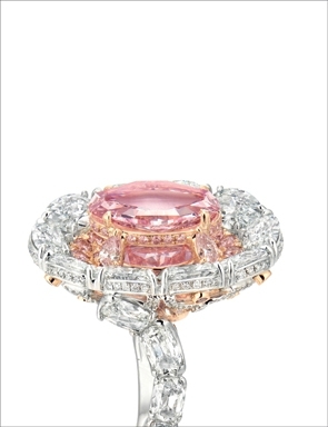 The Secret Pink Featuring To The Top Is A 4 23 Carat Internally Flawless Antique Golconda Type Fancy Vivid Purplish Pink Diamond Sheltered Another The Secret Pink Featuring To The Top Is A 4 23 Carat Internally Flawless Antique Golconda Type Fancy Vivid Purplish Pink Diamond Sheltered Another