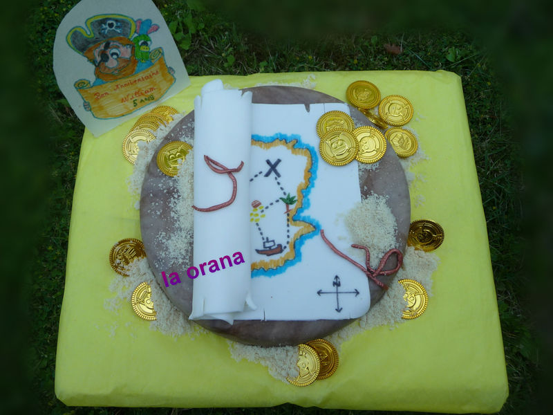 Gateau Carte Au Tresor Treasure Map Cake Mes Petits Gateaux Rigolos