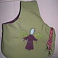 Tablier customisé en sac