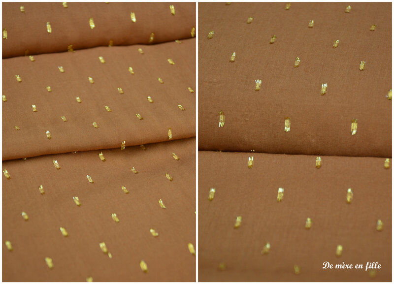 viscose plumetis camel 2