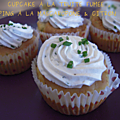 Cupcakes salés à la truite fumée & topping mascarpone au citron vert, recette d