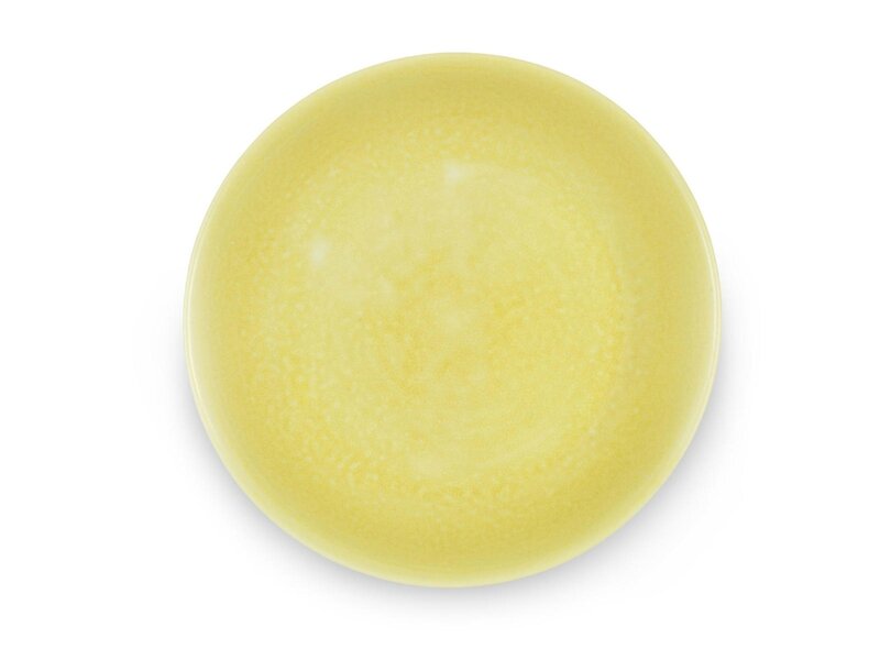 A rare yellow-glazed saucer-dish, Zhengde six-character mark and of the period (1506-1521)