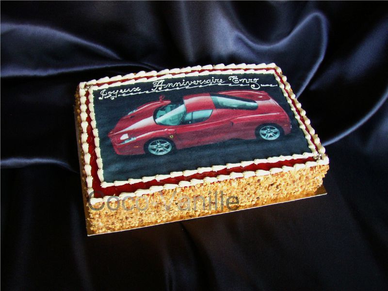 Gateau Photo Ferrari Les Patisseries De Coco Vanille